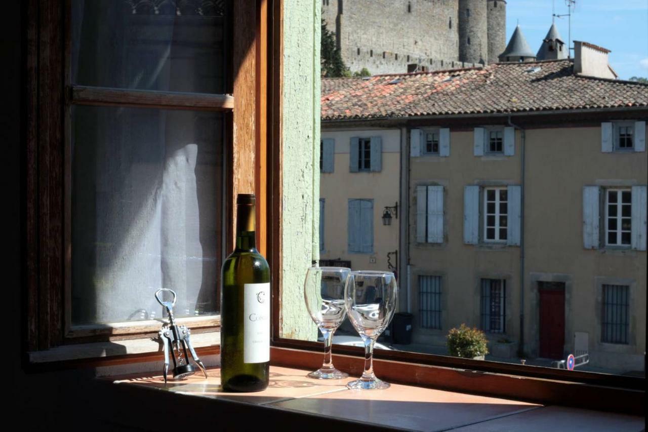 L'Or Vert, Castle View, Private Parking, Air Conditioner, Netflix, 160M From Medieval Town Carcassonne Luaran gambar